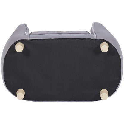 Pet Sofa, Dog Sofa for Small Dogs and Cats, Soft Velvety Dog Sofa, 66 lbs Loading Cat Sofa, Dark Gray