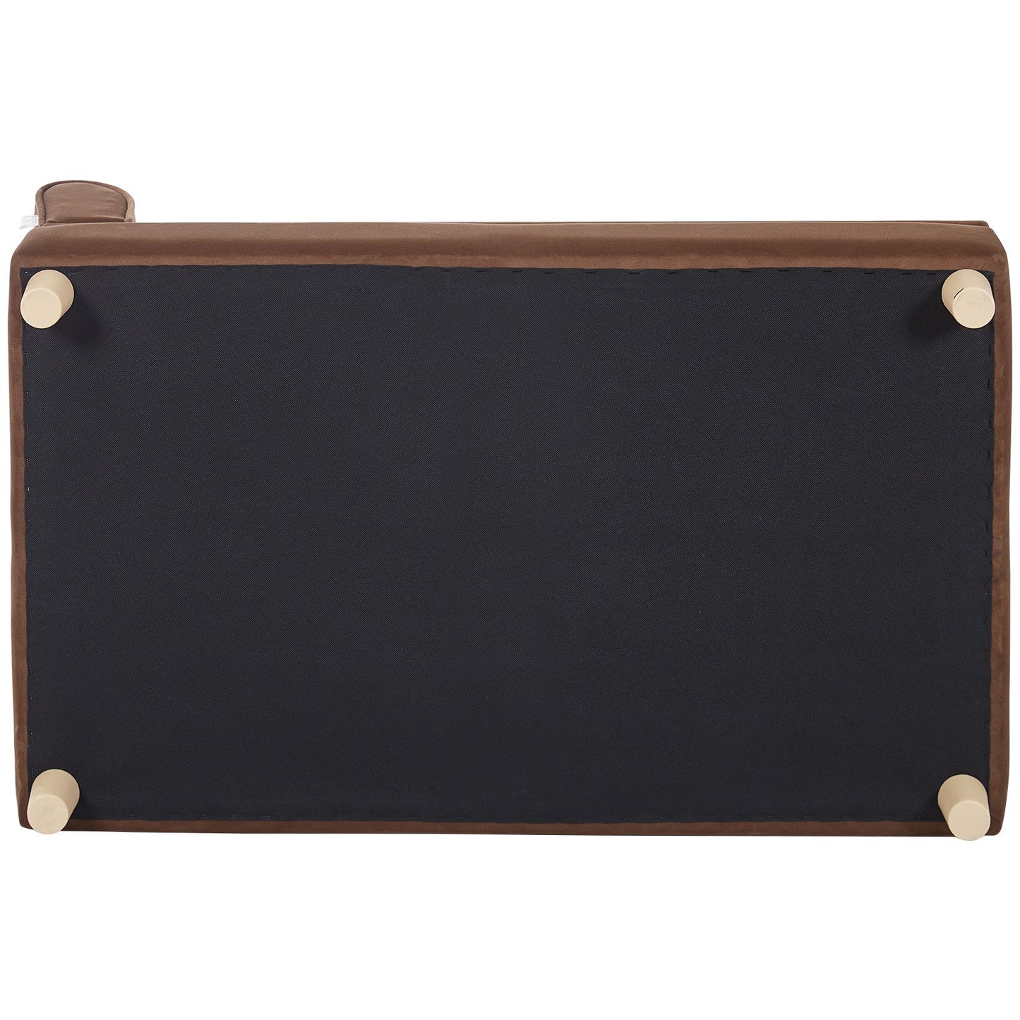 Haustiersofa, Hundesofa für große Hunde und Katzen, weiches samtiges Hundesofa, 110 lbs tragendes Katzensofa, Dunkelbraun