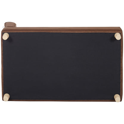 Haustiersofa, Hundesofa für große Hunde und Katzen, weiches samtiges Hundesofa, 110 lbs tragendes Katzensofa, Dunkelbraun