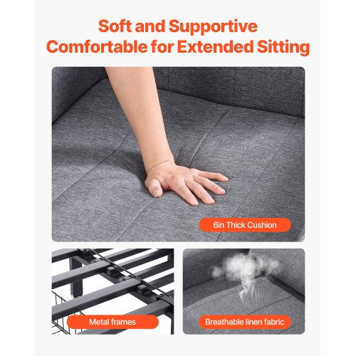 Bäddsoffa med sidoficka, kudde, skrivbordsbräda, 5 justerbara ryggstöd |  EU