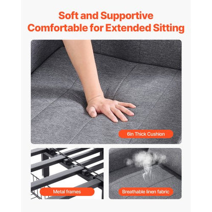 Bäddsoffa med sidoficka, kudde, skrivbordsbräda, 5 justerbara ryggstöd |  EU