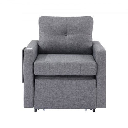 Bäddsoffa med sidoficka, kudde, skrivbordsbräda, 5 justerbara ryggstöd |  EU