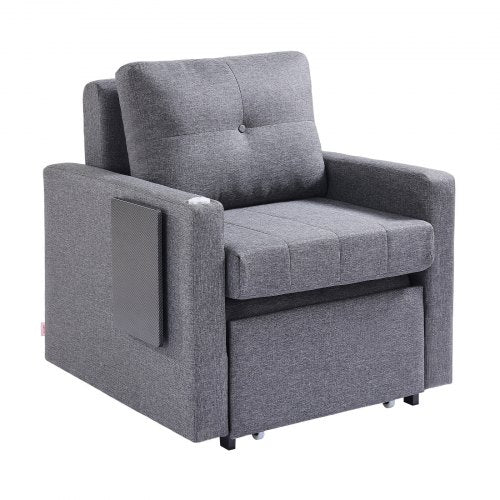 Bäddsoffa med sidoficka, kudde, skrivbordsbräda, 5 justerbara ryggstöd |  EU