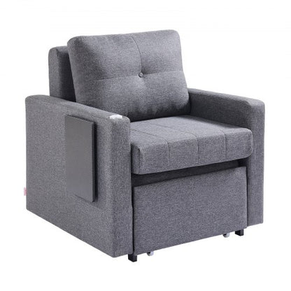 Bäddsoffa med sidoficka, kudde, skrivbordsbräda, 5 justerbara ryggstöd |  EU