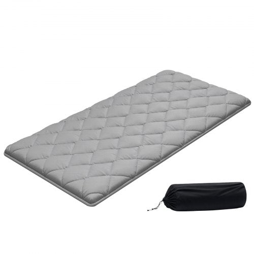 Japanese Tatami Mat, Twin Size Foldable Japanese Tatami Mattress, Futon Mattress with Storage Bag & Fastener, 9-Layer Floor Mat for Sleeping, Dormitory, Meditation, Yoga, 80 x 39 x 2.5 in, Gray