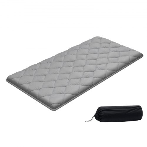 Japanese Tatami Mat, Twin Size Foldable Japanese Tatami Mattress, Futon Mattress with Storage Bag & Fastener, 9-Layer Floor Mat for Sleeping, Dormitory, Meditation, Yoga, 80 x 39 x 3.5 in, Gray
