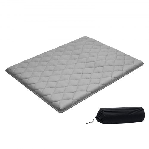 Japanese Tatami Mat, Queen Size Foldable Japanese Tatami Mattress, Futon Mattress with Storage Bag & Fastener, 9-Layer Floor Mat for Sleeping, Dormitory, Meditation, Yoga, 80 x 60 x 3.5 in, Gray