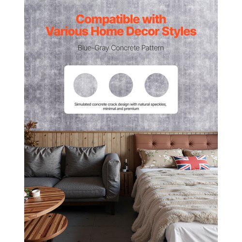 selbstklebende Tapete 40 cm x 15 m dunkelgrau industriell wasserfest | EU