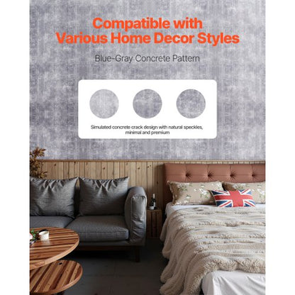 selbstklebende Tapete 40 cm x 15 m dunkelgrau industriell wasserfest | EU