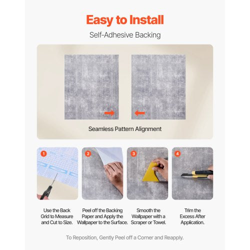 selbstklebende Tapete 40 cm x 15 m dunkelgrau industriell wasserfest | EU