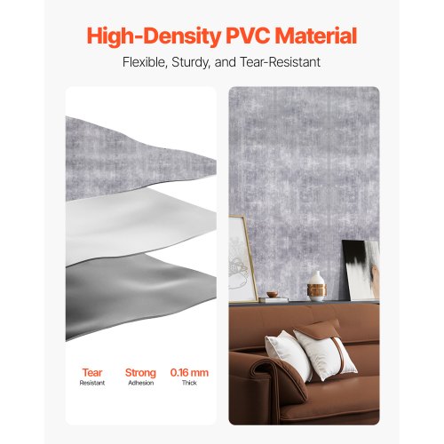 selbstklebende Tapete 40 cm x 15 m dunkelgrau industriell wasserfest | EU