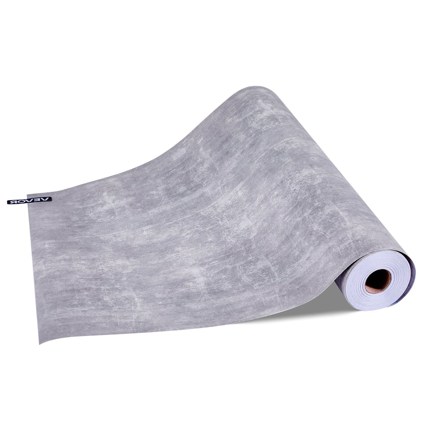 Peel and Stick Wallpaper, 15.7 x 590.5 inch Contact Paper Waterpoof Self Adhesive, Easy to Clean Wall Decorative Vinyl Roll for Bedroom Kitchen Bathroom Office,Dark Gray Industrial Style