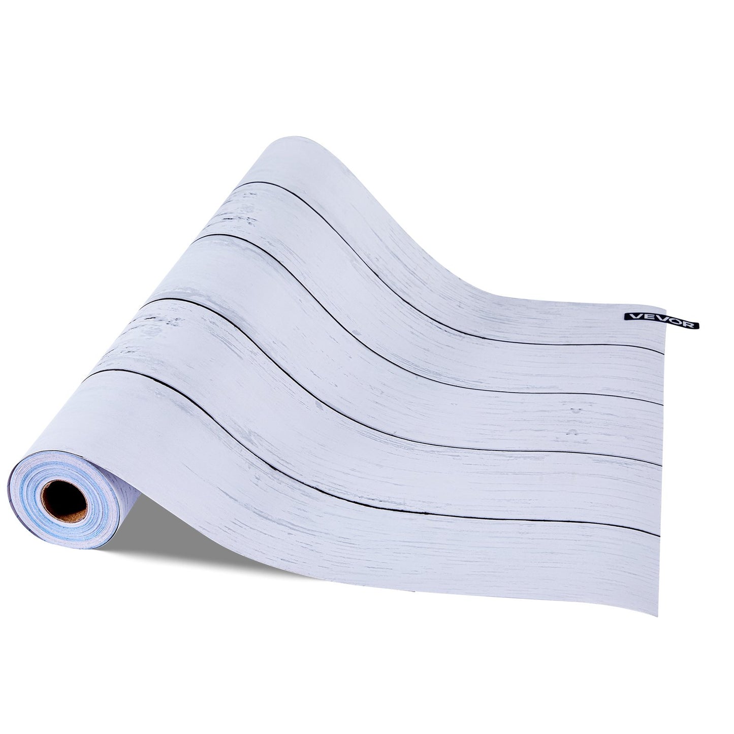 Peel and Stick Wallpaper, 17.7 x 590.5 inch Contact Paper White Wood Textured Waterpoof Self Adhesive, Easy to Clean & Peel Wall Decorative Vinyl Roll for Bedroom Kitchen Bathroom Office Desk