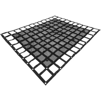 8' x 6.7' Truck Net Net with Cam Buckles and S-Hooks Pickup Bed 1100lbs