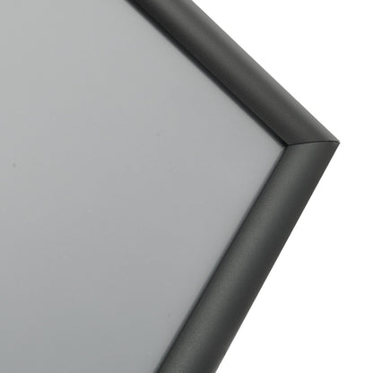 Sockel-Schildhalter, 8,5 x 11 Zoll, vertikal und horizontal verstellbarer Plakatständer, robuster Boden-Schildhalter mit Metallsockel für Displays, Werbung und den Außenbereich, schwarz