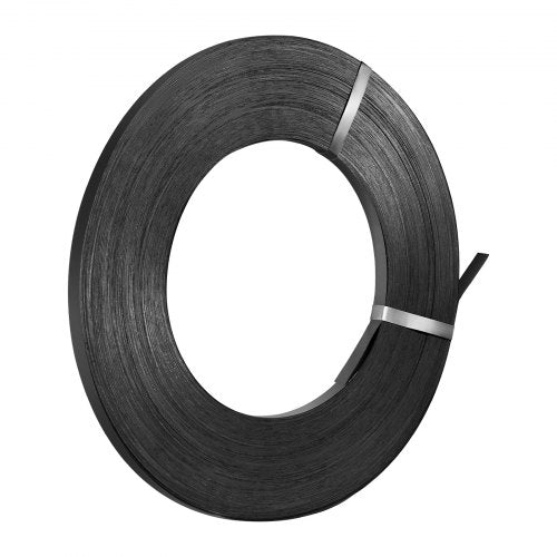 Steel Strapping Coil, 3/4 in x 0.02 in x 1640 ft, Metal Strapping Banding Roll Withstands Harsh Environment, 1700 lbs Break Strength, Heavy Duty Banding Pallet Strap Coil for Pallet Packing