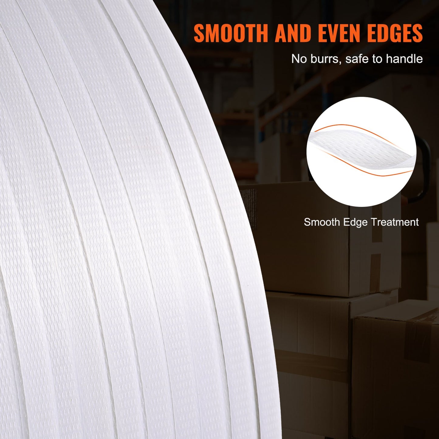 Packaging PP Strapping Roll 1/2" x 0.03" x 9900' Banding Strap 243lbs Load