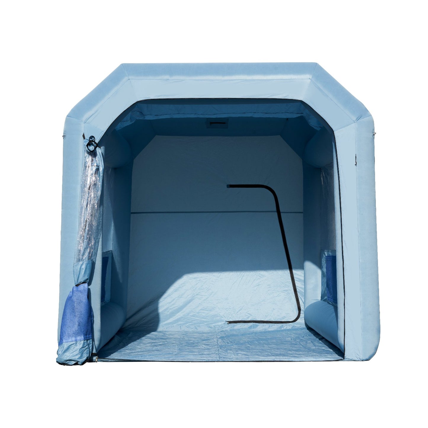 Aufblasbare Lackierkabine, 13,1 x 9,8 x 9 Fuß, aufblasbare Spritzkabine, mit 750 W leistungsstarkem Gebläse und Luftfiltersystem, tragbare Autolackierkabine für Motorrad-, Fahrrad- und Autolackierung