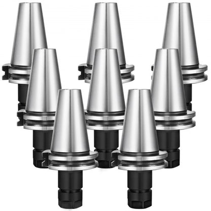 8Pcs 2.76'' CAT40-ER16 COLLET CHUCKS Tool Holder Set CNC Tested Heavy Duty