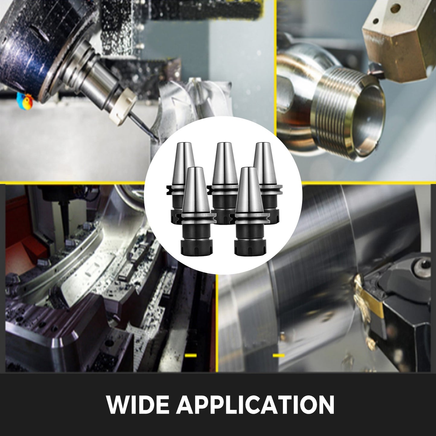 5 PCS Collet Set, CAT40 ER32 Collet Chuck, for CNC Engraving Machine & Milling Lathe Tool (CAT40 ER32)