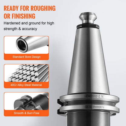 CAT40 Spännhylshållare ER 16/32 Spännhylsa Set, 35 st, SLN FMB ER16/32 APU Verktygshållare Fjäderstål Spännhylsa Chuckar med 10 dragbultar och 3 skiftnycklar, för Fräsmaskin Borrpressar Borrmaskin