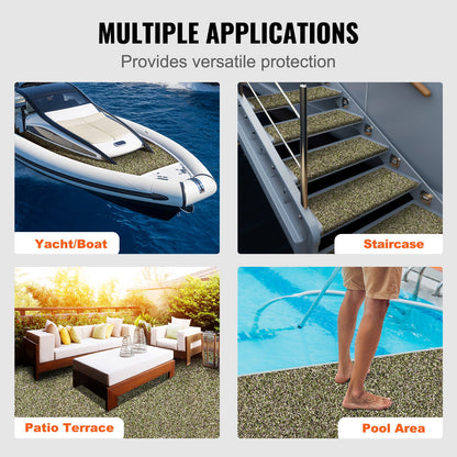 Boat Flooring, EVA Foam Boat Decking 94,5" x 23,6", halkfritt självhäftande golv, 31,1sq.ft 2 rullar marin matta för båtar, yacht, ponton, kajaktäck