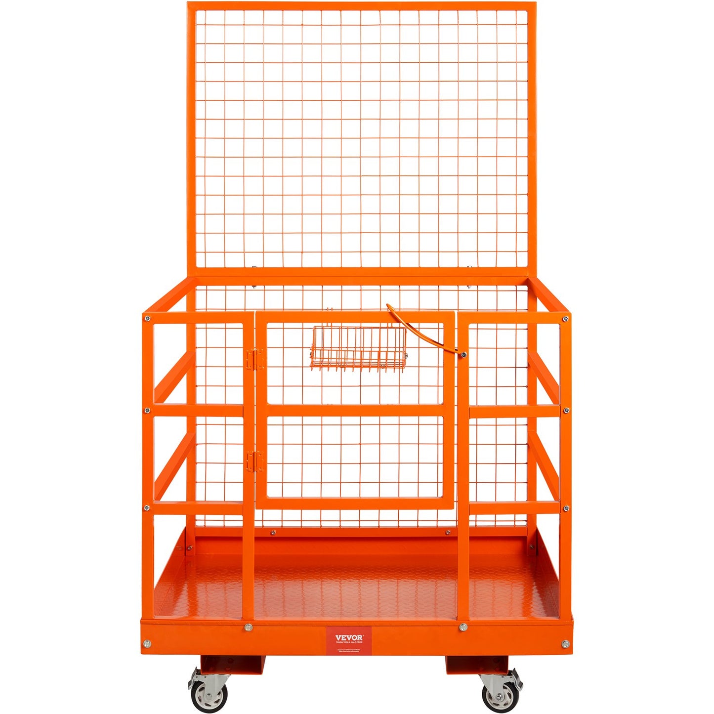 Forklift Safety Cage Work Platform 43X45in 1400lbs with Wheels for Aerial