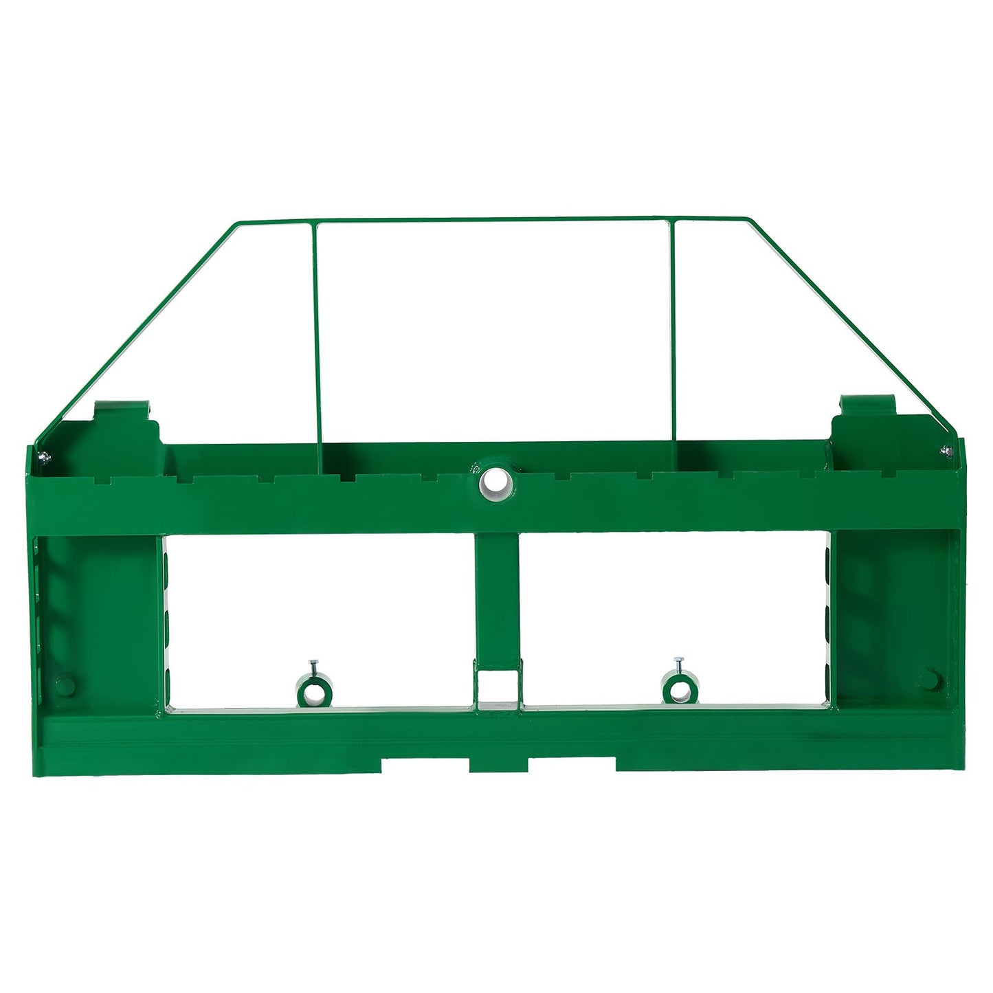 Skid Steer Pallet Frame, 4000 lbs Rated Load Capacity, 45-inch Pallet Fork Frame Attachments with 2-inch Hitch Receiver & Spear Sleeves, Fit for John Deere Loaders Quick Attach Mount, Frame Only