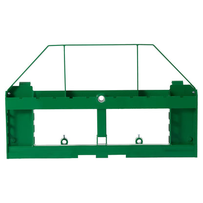 Skid Steer Pallet Frame, 4000 lbs Rated Load Capacity, 45-inch Pallet Fork Frame Attachments with 2-inch Hitch Receiver & Spear Sleeves, Fit for John Deere Loaders Quick Attach Mount, Frame Only