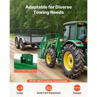 kompaktlastargafflar, 1814 kg nominell lastkapacitet, pallgaffelramfäste med 1065 mm pallgafflarblad, 50,8 mm dragkroksfäste och spjuthylsor, passar för JD-traktorer |  EU