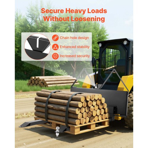 Palettengabelrahmenhalterung mit 48-Zoll-Kompaktladergabeln 2600 lbs | EU