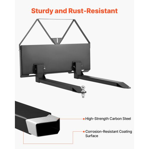 Palettengabelrahmenhalterung mit 48-Zoll-Kompaktladergabeln 2600 lbs | EU