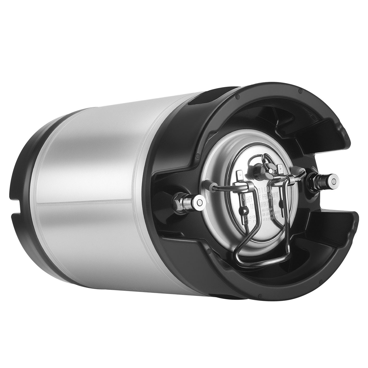 Corny Keg, 2.5 Gallon Ball Lock Keg, SUS304 Cold Brew Kegs with Dual Rubber Handles & Heavy-Duty Rubber Bottom, Brewing Equipment for Home Brewing Party, 2 PCS