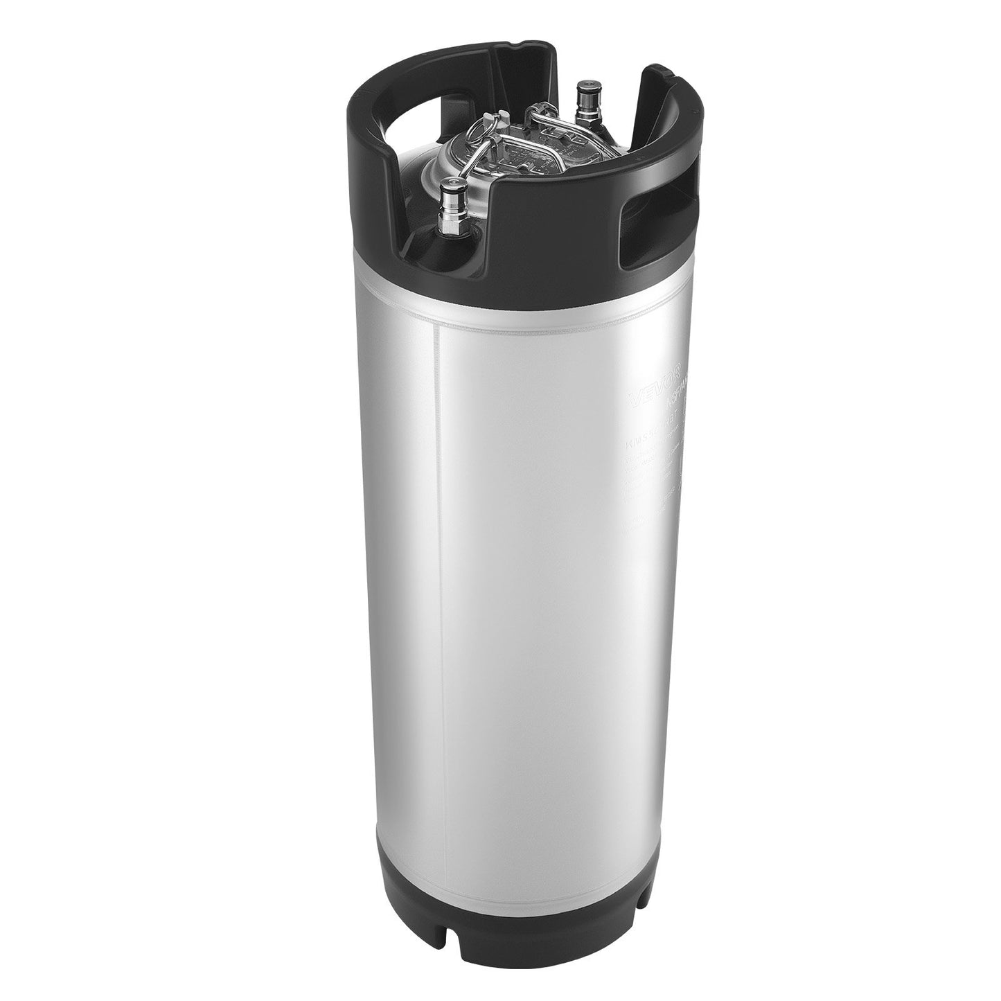 Corny Keg, 5 Gallon Ball Lock Keg, SUS304 Cold Brew Kegs with Dual Rubber Handles & Heavy-Duty Rubber Bottom, Brewing Equipment for Home Brewing Party, 1 PCS