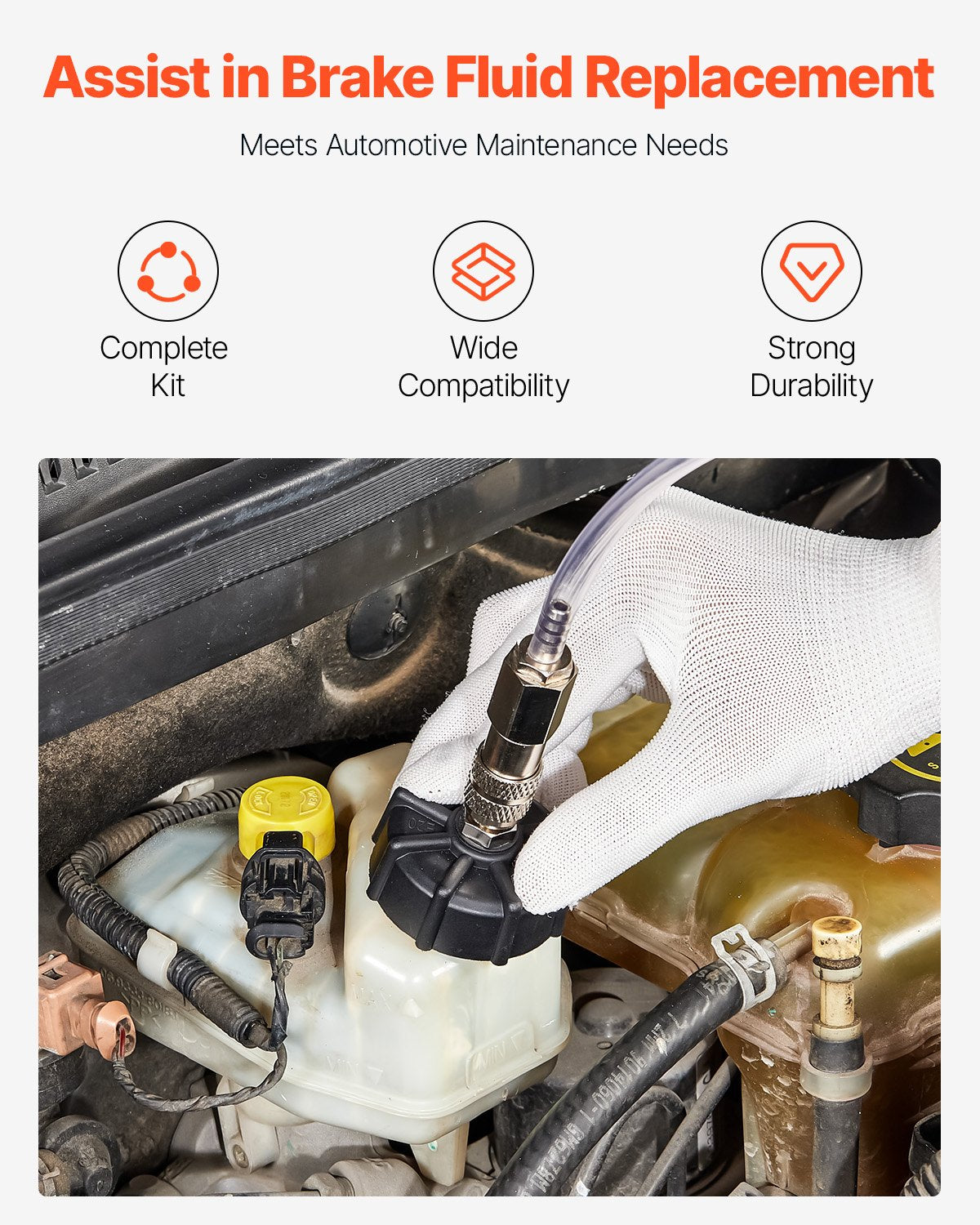 12-teiliges Brake Master Bleeder Kit Bremsentlüftungsadapter-Set für die meisten Fahrzeuge