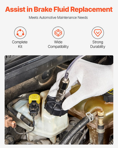 12-teiliges Brake Master Bleeder Kit Bremsentlüftungsadapter-Set für die meisten Fahrzeuge