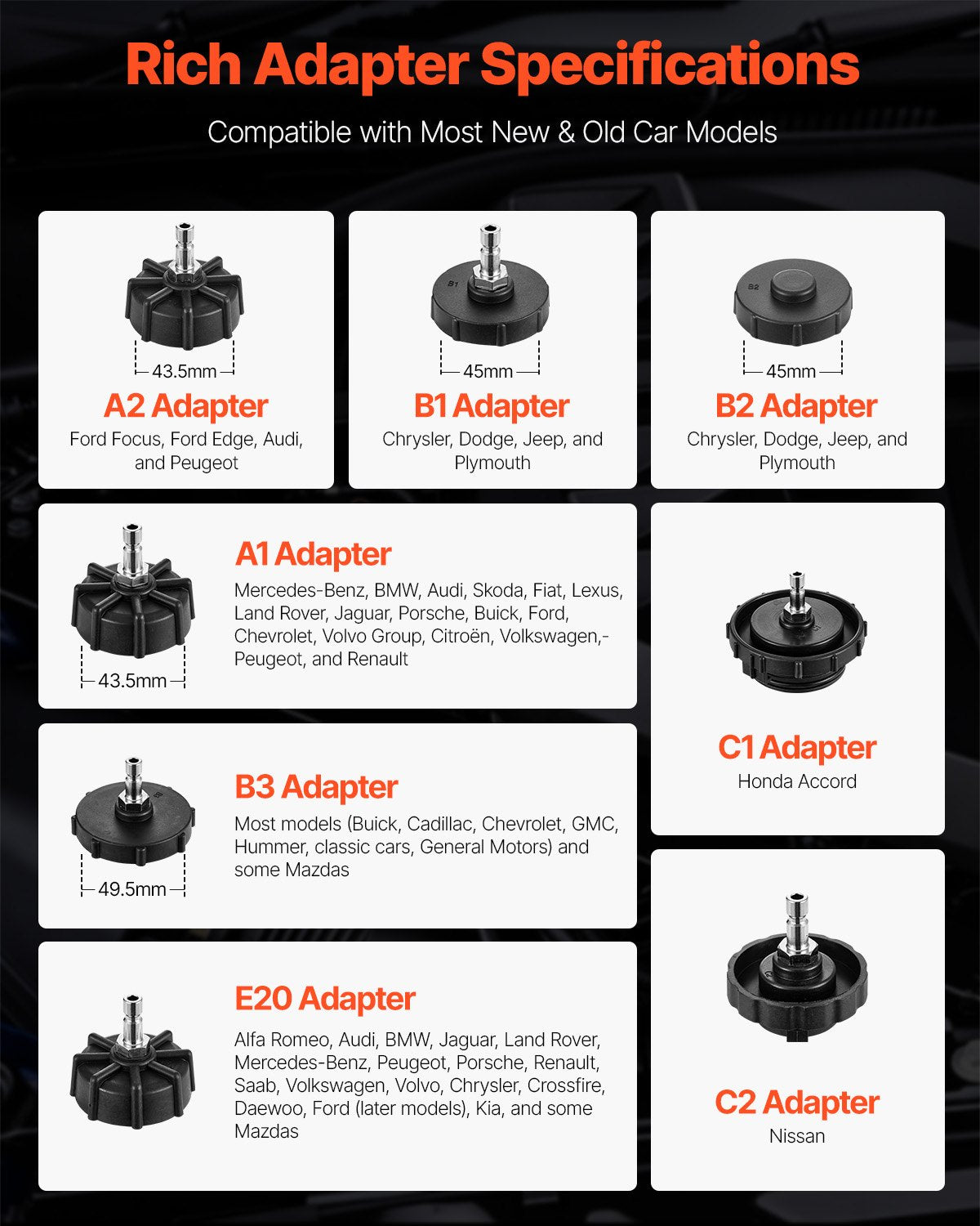 12-teiliges Brake Master Bleeder Kit Bremsentlüftungsadapter-Set für die meisten Fahrzeuge