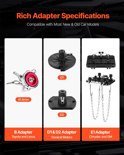 12-teiliges Brake Master Bleeder Kit Bremsentlüftungsadapter-Set für die meisten Fahrzeuge