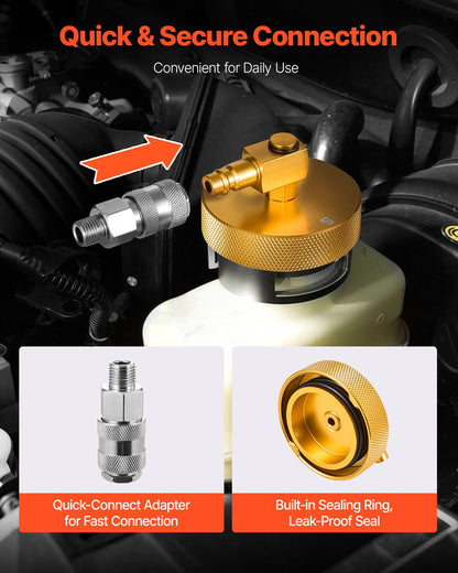 17-teiliges Brake Master Bleeder Kit Bremsentlüftungsadapter-Set für die meisten Fahrzeuge