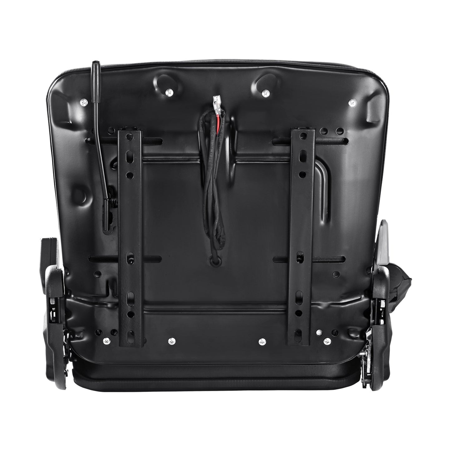 Universal Forklift Seat, Fold-Down Tractor Seat with Adjustable Angle Back, Micro Switch and Retractable Seat Belt, 6.3-13.4 Inch Slit Forklift Seat for Tractor Loader Excavator