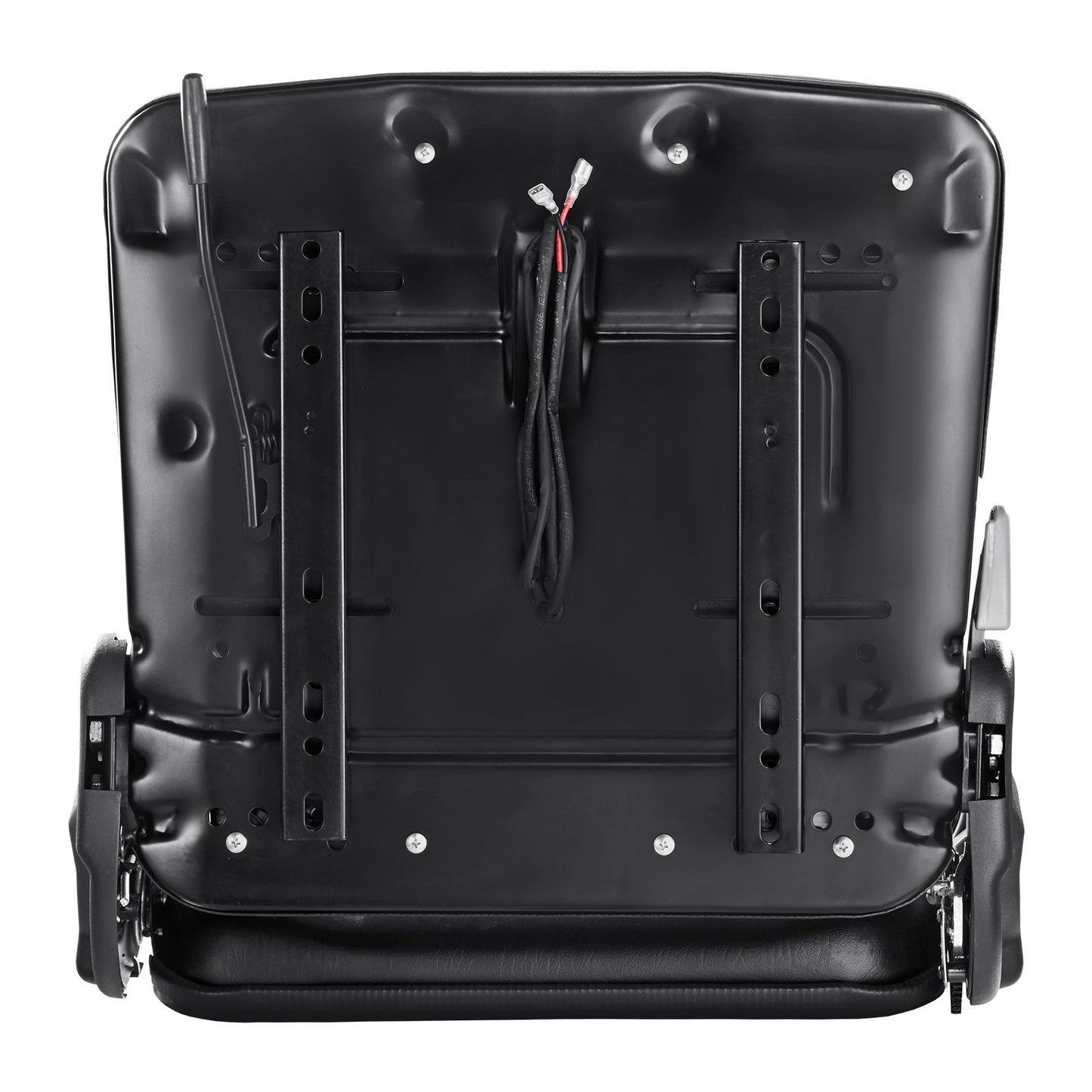 Universal-Gabelstaplersitz, umklappbarer Traktorsitz mit verstellbarem Rückenwinkel und Mikroschalter, 6,3-13,4 Zoll verlängerter Spurweite, bequemer Gabelstaplersitz für Traktorladerbagger