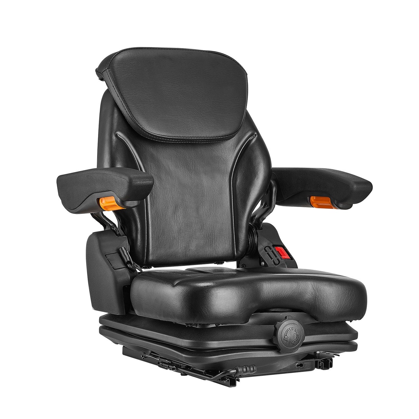 Gabelstaplersitz Klappbarer Traktor-Federsitz Verstellbare Rückenlehne und Kopfstütze