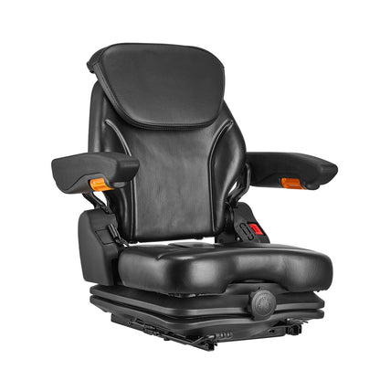 Gabelstaplersitz Klappbarer Traktor-Federsitz Verstellbare Rückenlehne und Kopfstütze