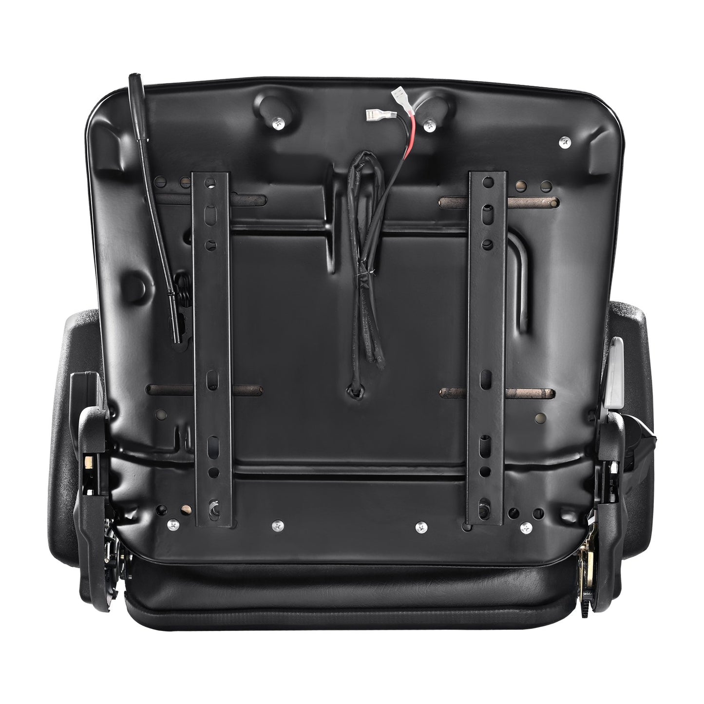 Universal-Gabelstaplersitz, Klappbarer Traktorsitz mit verstellbarem Rückenwinkel, Mikroschalter, Sicherheitsgurt und Armlehne, 6,3-13,4 Zoll Kettentraktorsitz für Baggerlader