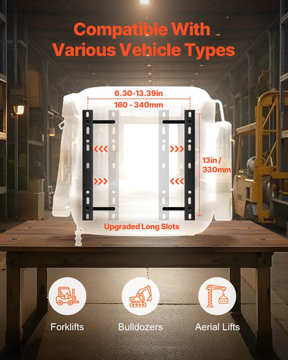 Gaffeltruck Sätesklippare Traktorsäte Justerbart Rygg Säkerhetsbälte & Nackstöd