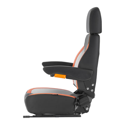 Gaffeltruck Sätesklippare Traktorsäte Justerbart Rygg Säkerhetsbälte & Nackstöd