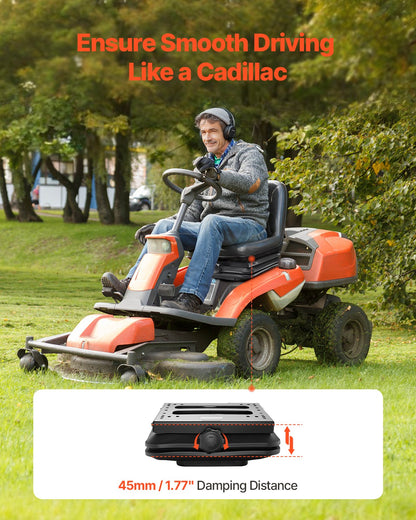 Sätesupphängningssats utan skjutspår passar gräsklippare med gaffeltruck