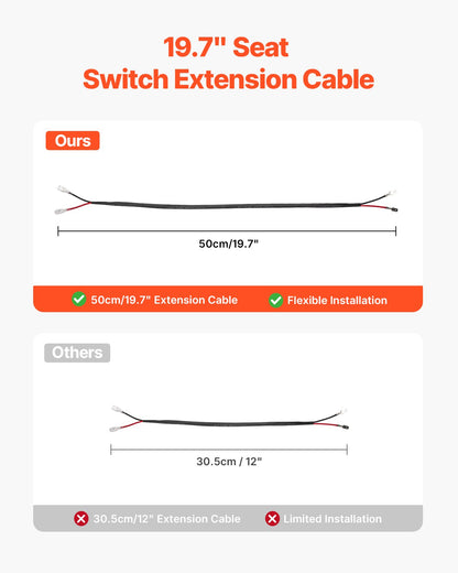 Universeller Sitzfederungssatz mit Gleitschiene passend für Rasenmähertraktor