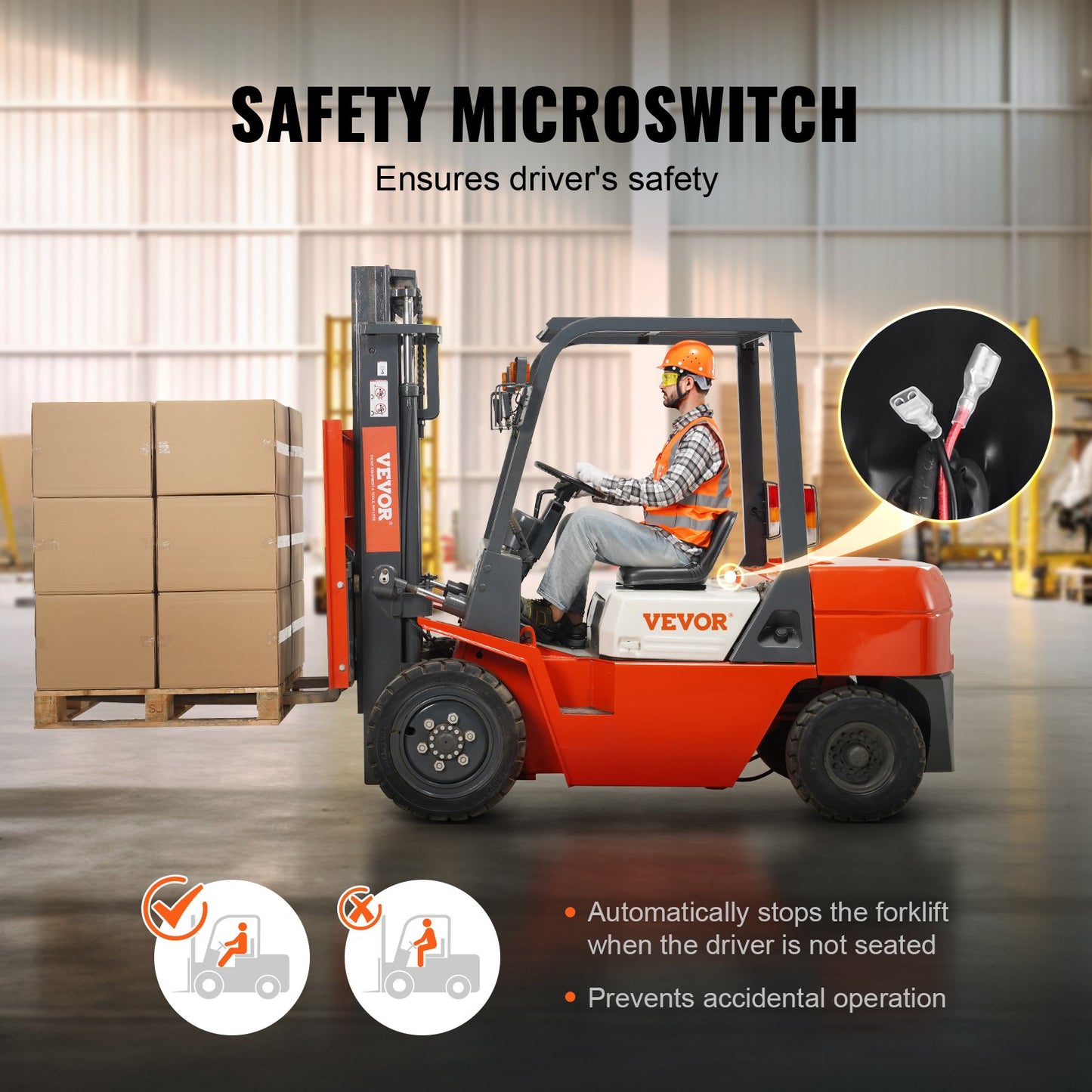 Universal-Tracor-Sitz, Rasenmähersitz mit Mikroschalter und Abflussloch, 6,3-13,4 Zoll verlängerter Traktorsitz für Baggerlader