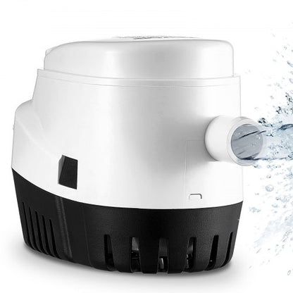 Bilge Pump, 750GPH 12V Automatic Submersible Boat Bilge Water Pump with Float Switch, 0.7" Outlet Diameter, Small Boat Bilge Pump, Marine Electric Bilge Pump for Boats, Ponds, Pools, Basements
